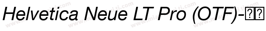 Helvetica Neue LT Pro (OTF)字体转换